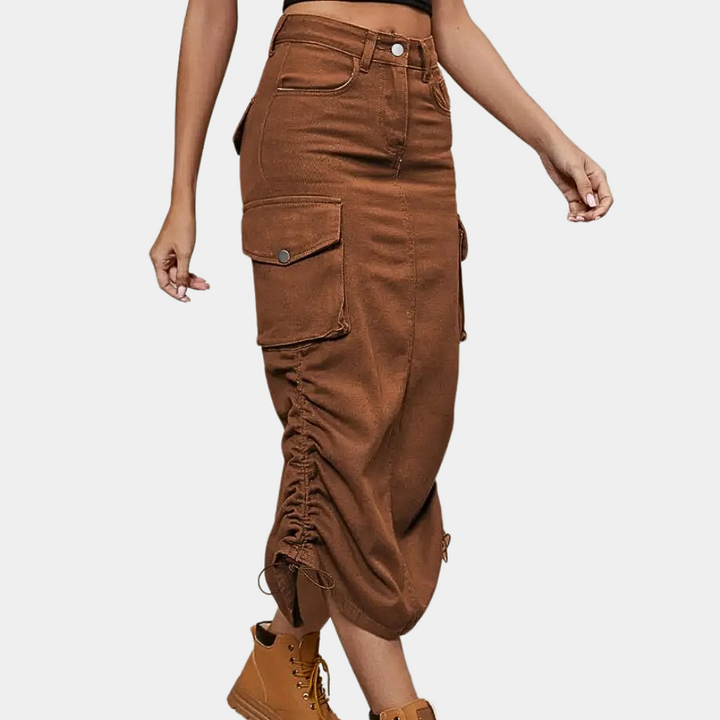 Elegant cargo skirt for women - the perfect choice for a stylish look!