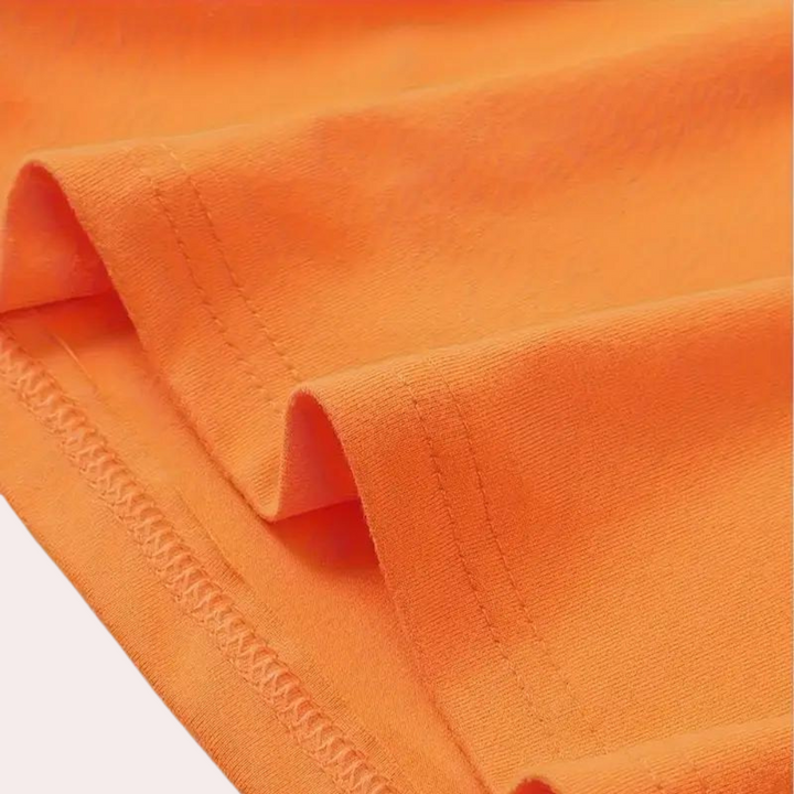 Stylish orange T-shirt for men in an elegant design