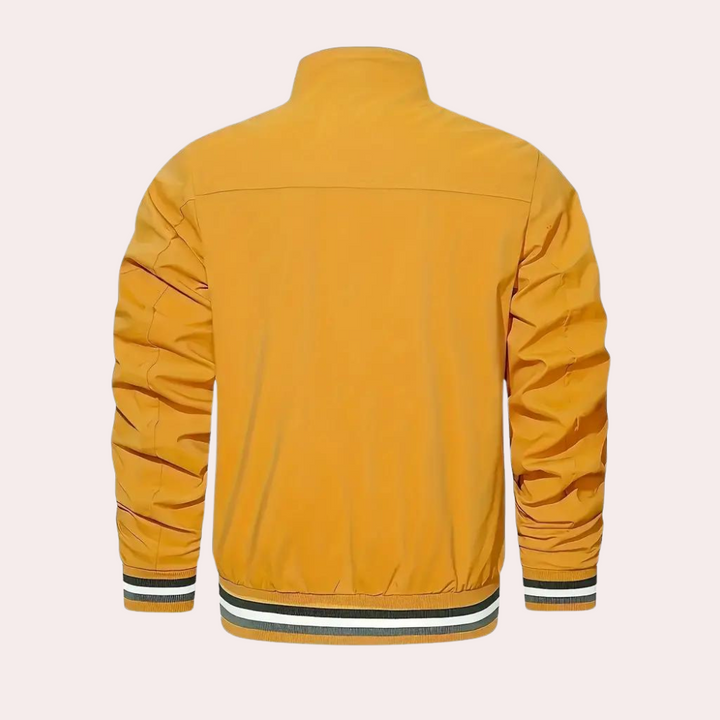 Stylish orange casual jacket for men