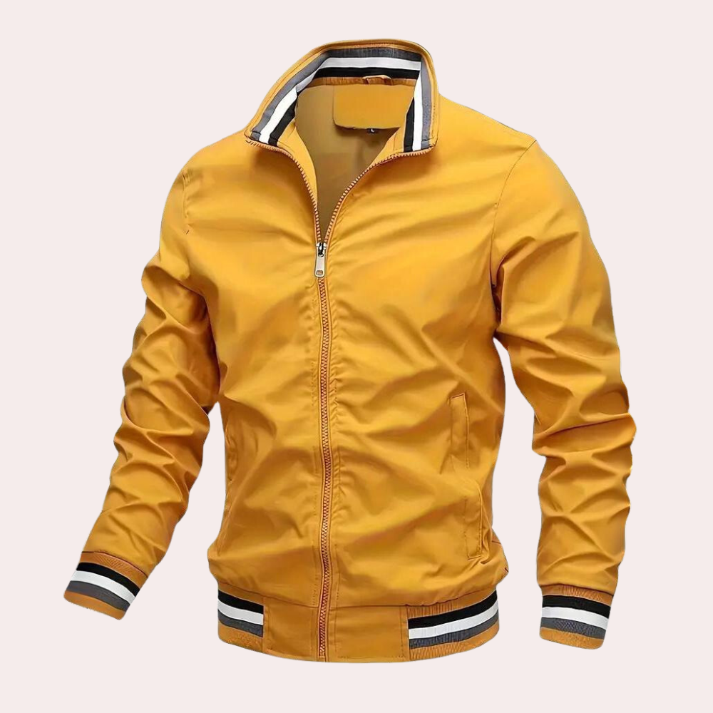 Stylish orange casual jacket for men