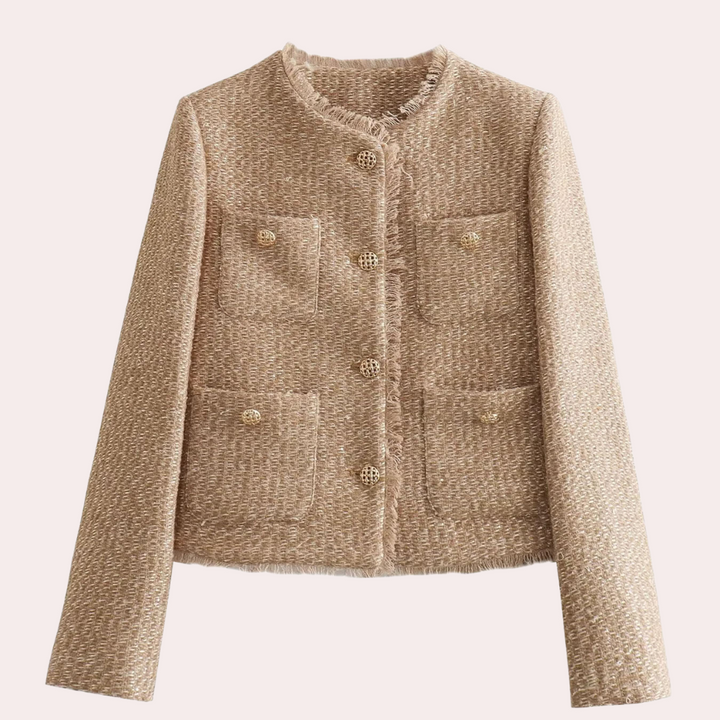 A sensual jacket in a uniquely feminine style