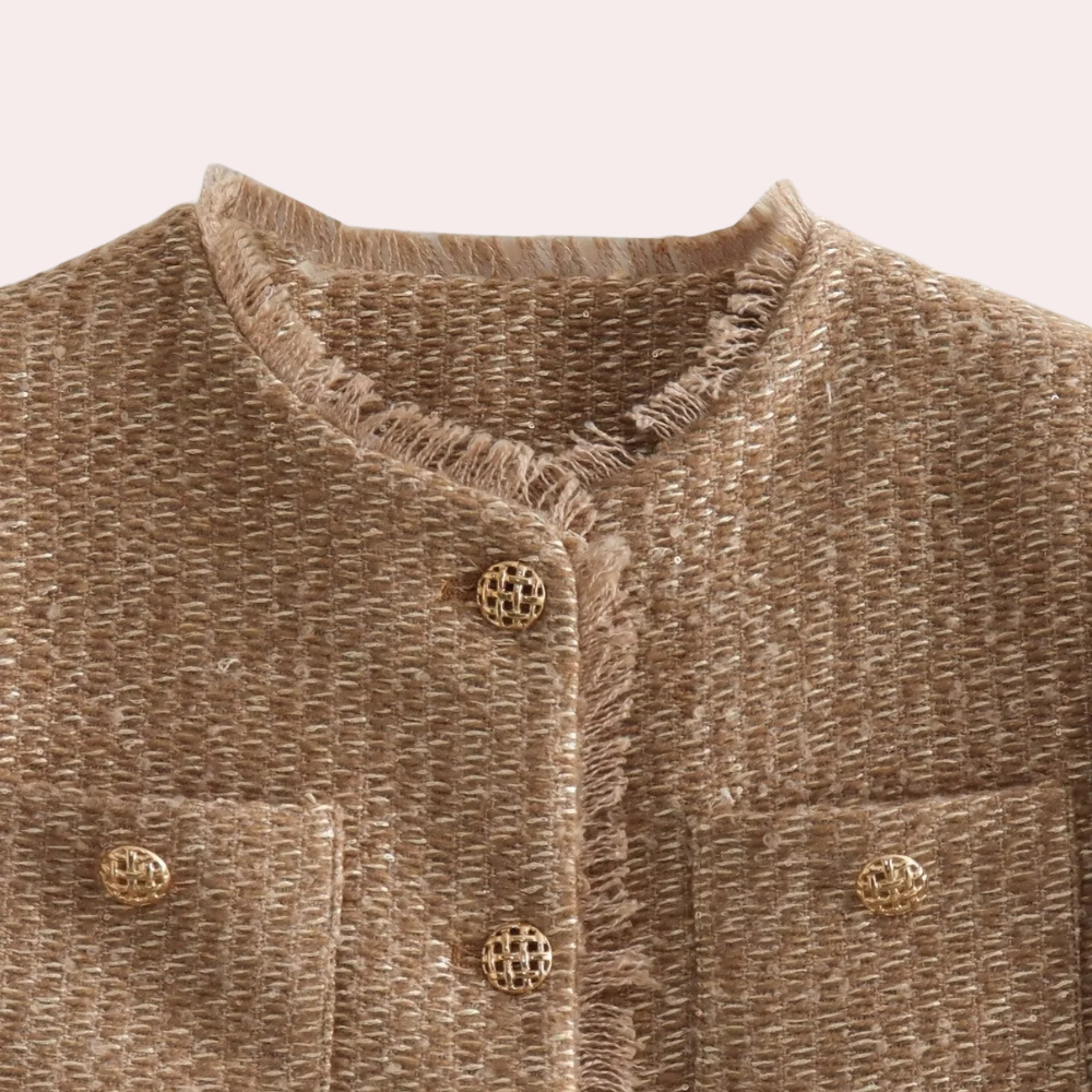A sensual jacket in a uniquely feminine style