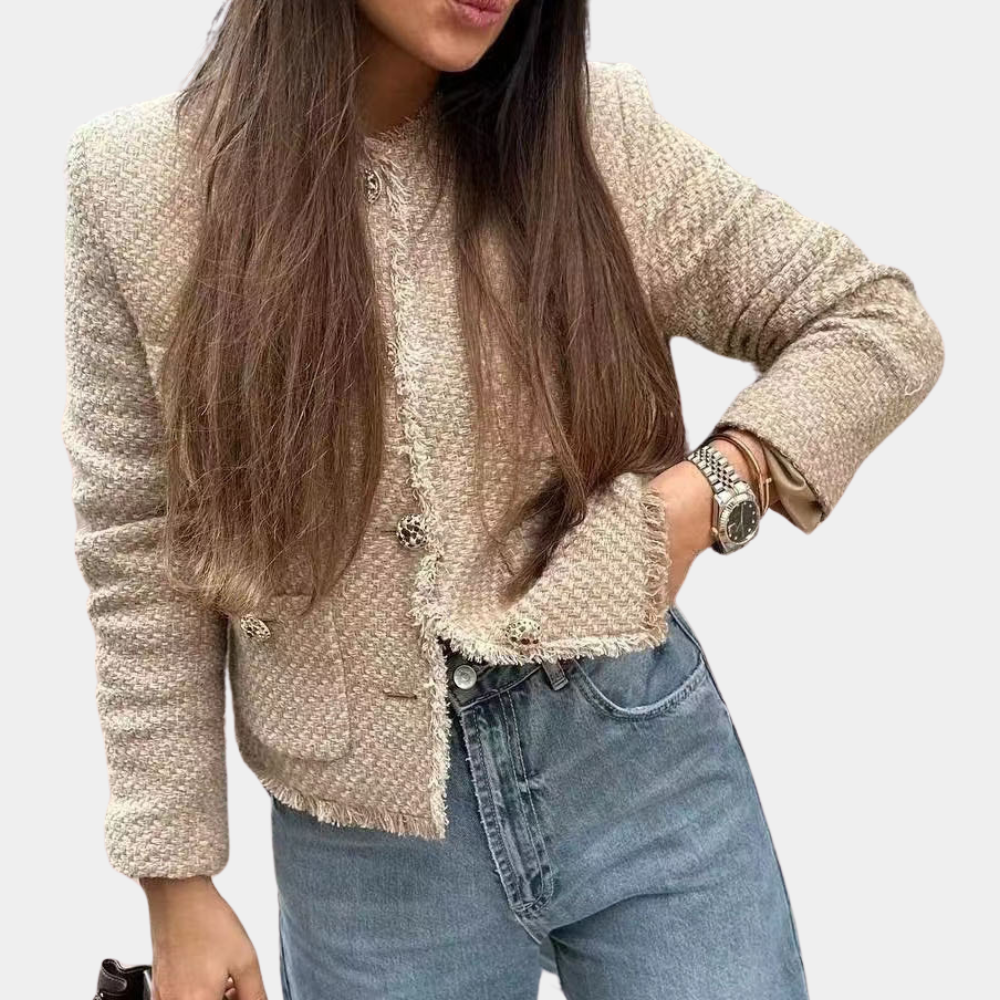 A sensual jacket in a uniquely feminine style