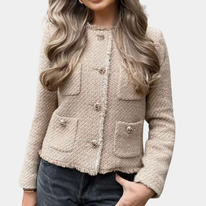 A sensual jacket in a uniquely feminine style