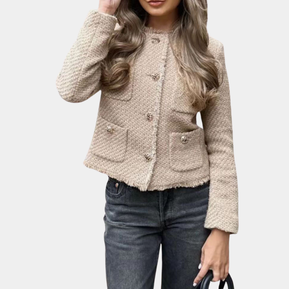 A sensual jacket in a uniquely feminine style