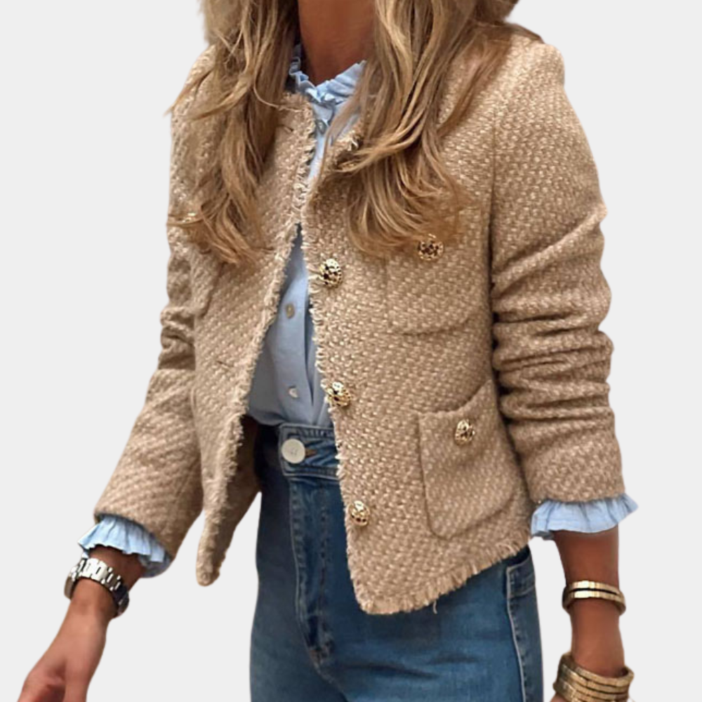 A sensual jacket in a uniquely feminine style