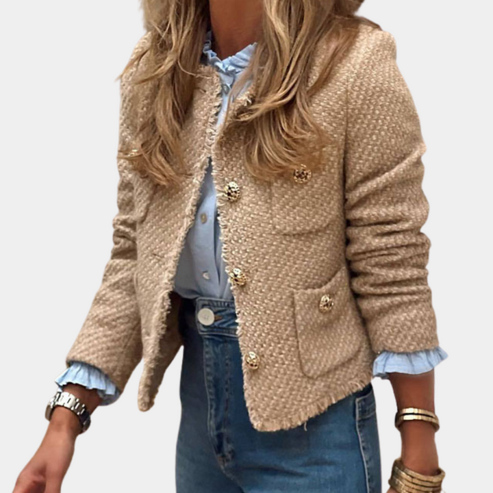 A sensual jacket in a uniquely feminine style