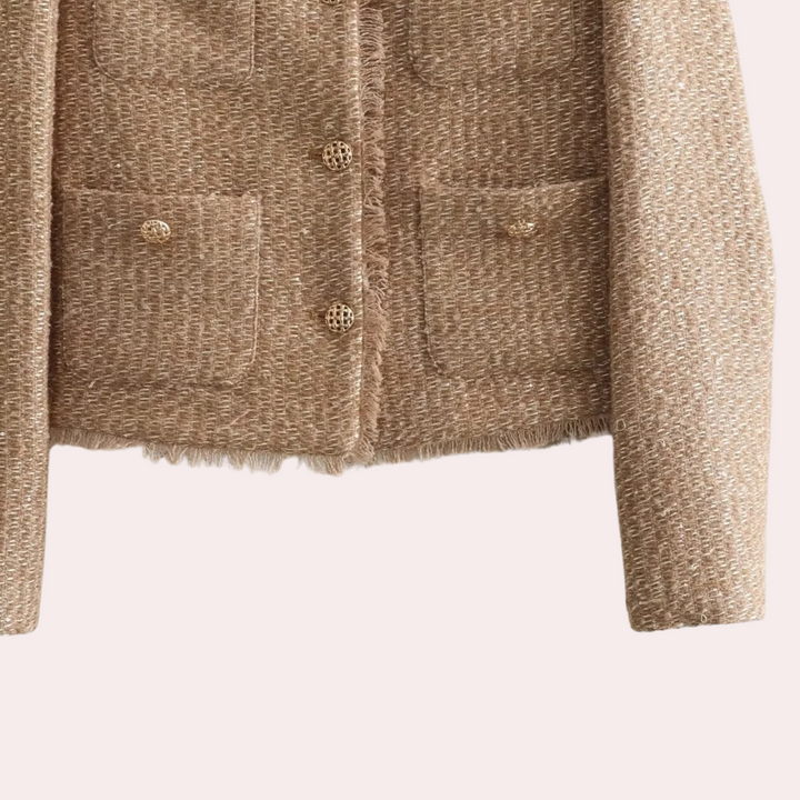 A sensual jacket in a uniquely feminine style