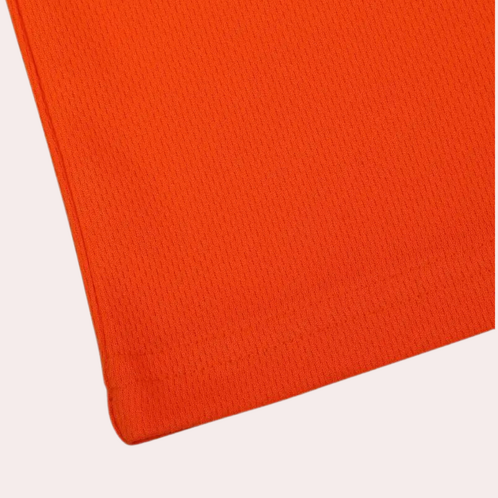 Stylish orange T-shirt with extra comfortable round neckline