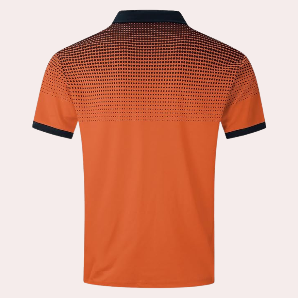 Stylish men's shirt in an intense orange hue
