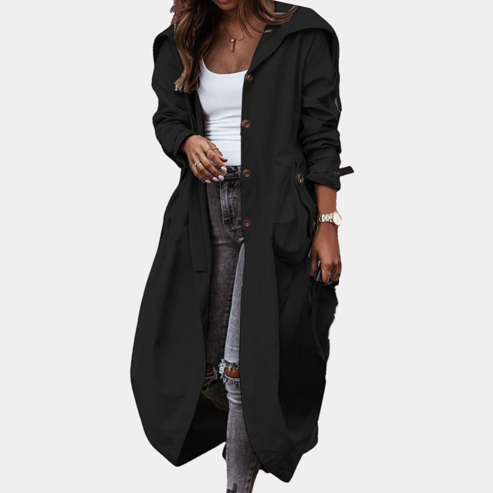 Elegant long coat for women
