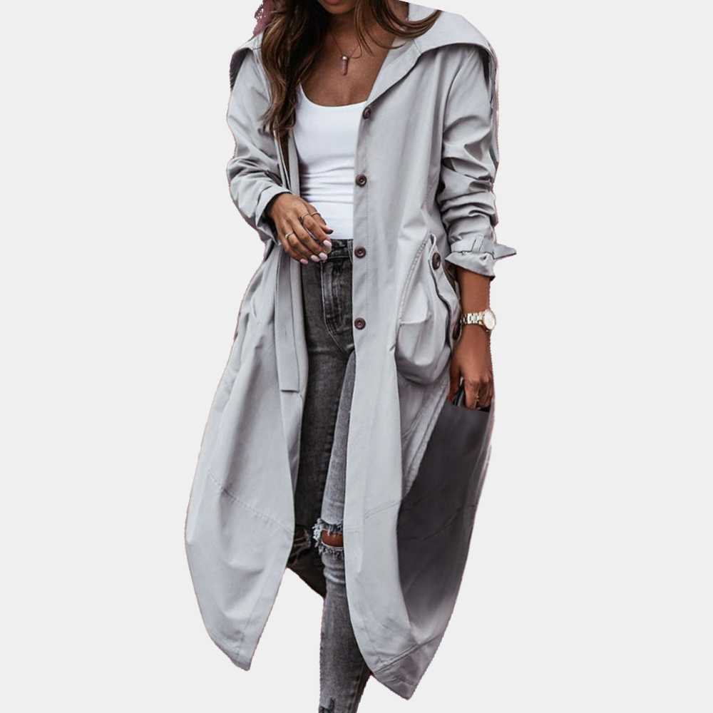 Elegant long coat for women