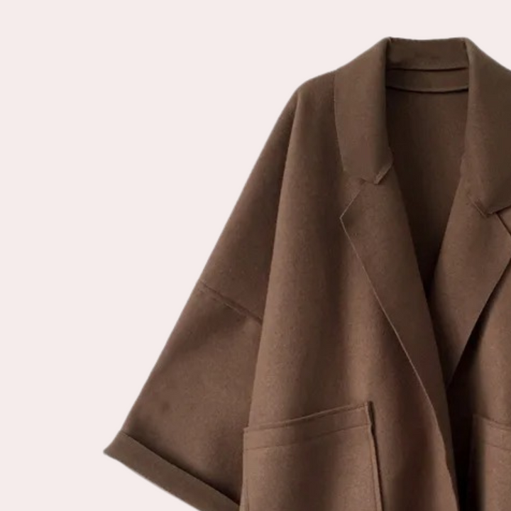 Stylish long women's oversize coat