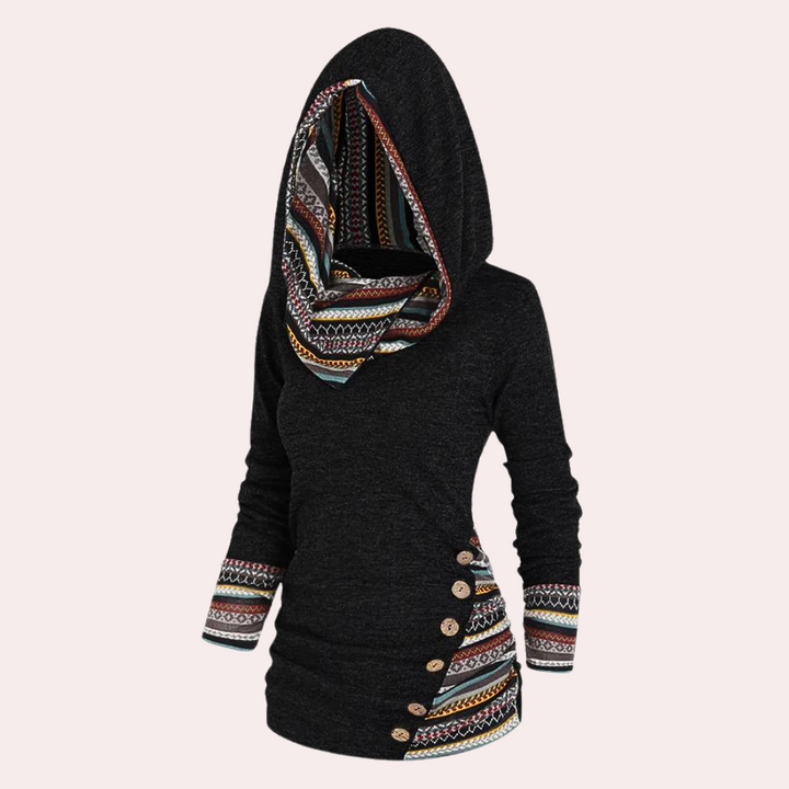 A stylish and comfortable women's sweatshirt that combines elegance with everyday comfort