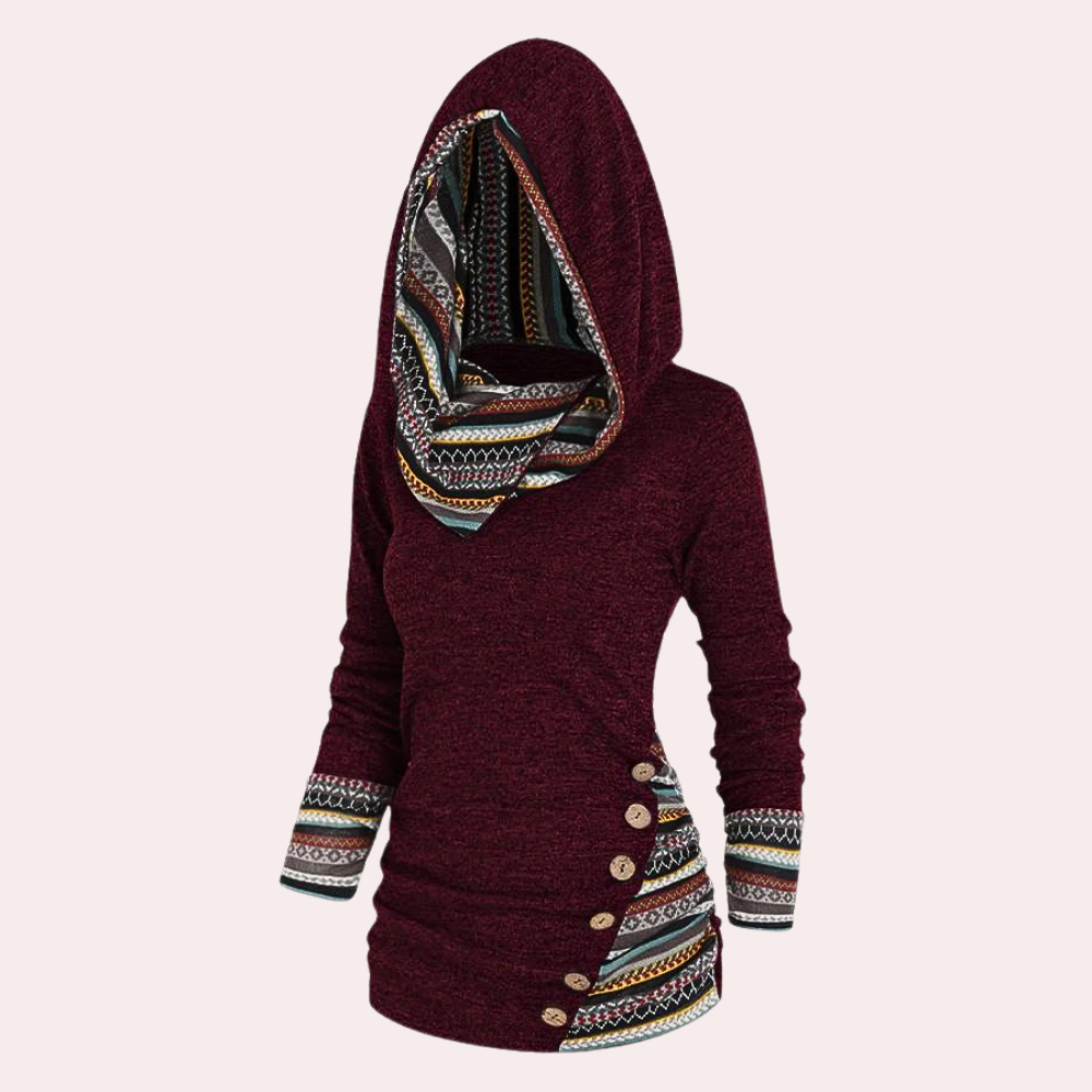 A stylish and comfortable women's sweatshirt that combines elegance with everyday comfort