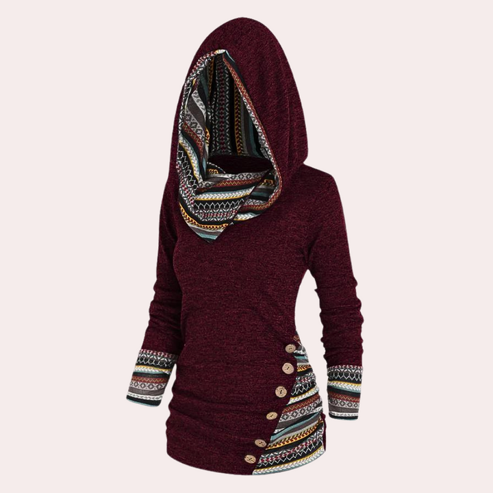 A stylish and comfortable women's sweatshirt that combines elegance with everyday comfort