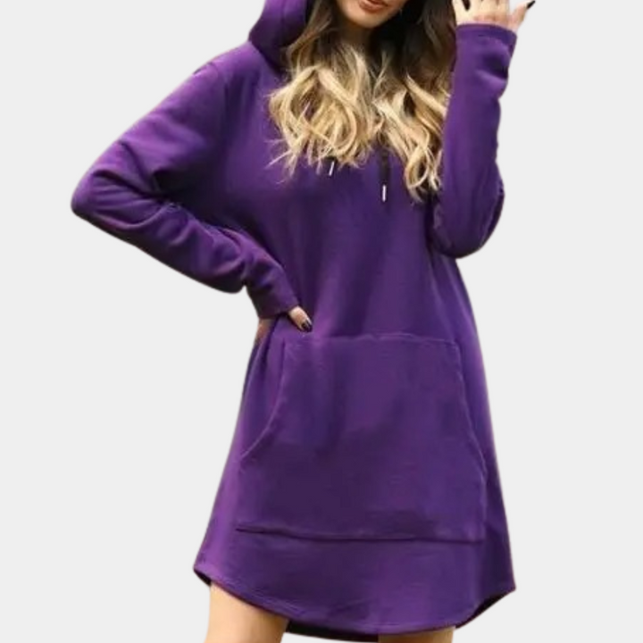 Stylish and comfortable long hoodie for women