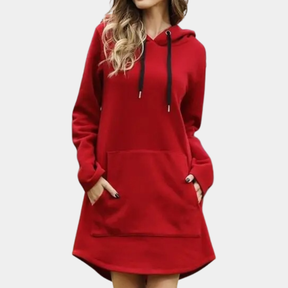Stylish and comfortable long hoodie for women