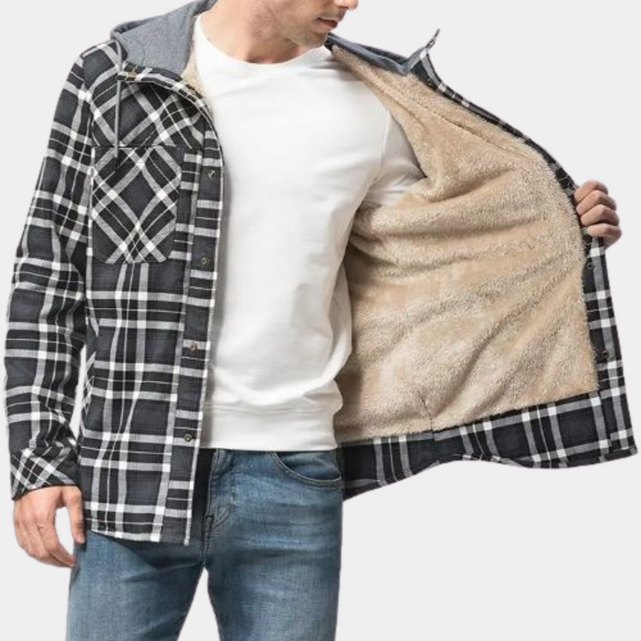 Elegant men's sweatshirt with fashionable hoodie