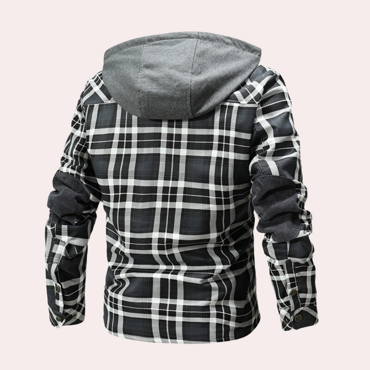 Elegant men's sweatshirt with fashionable hoodie