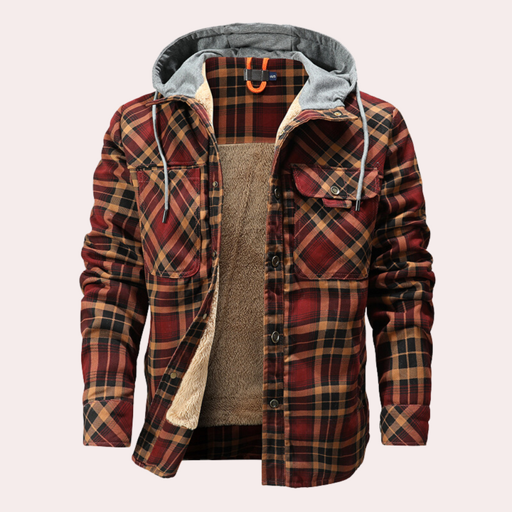 Elegant men's sweatshirt with fashionable hoodie