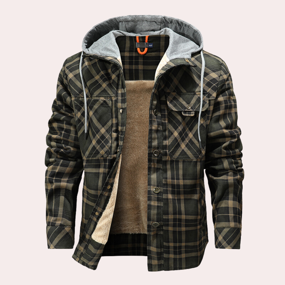 Elegant men's sweatshirt with fashionable hoodie