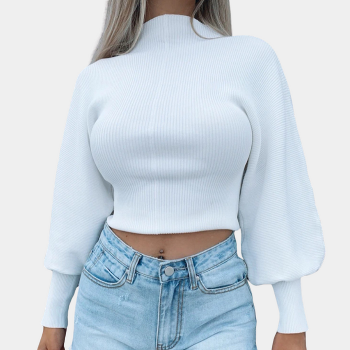Stylish long-sleeved jumper for women, perfect for an elegant and sophisticated look