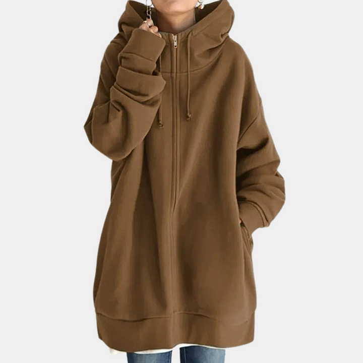 Elegant women's zip-up hoodie - perfect for any occasion!