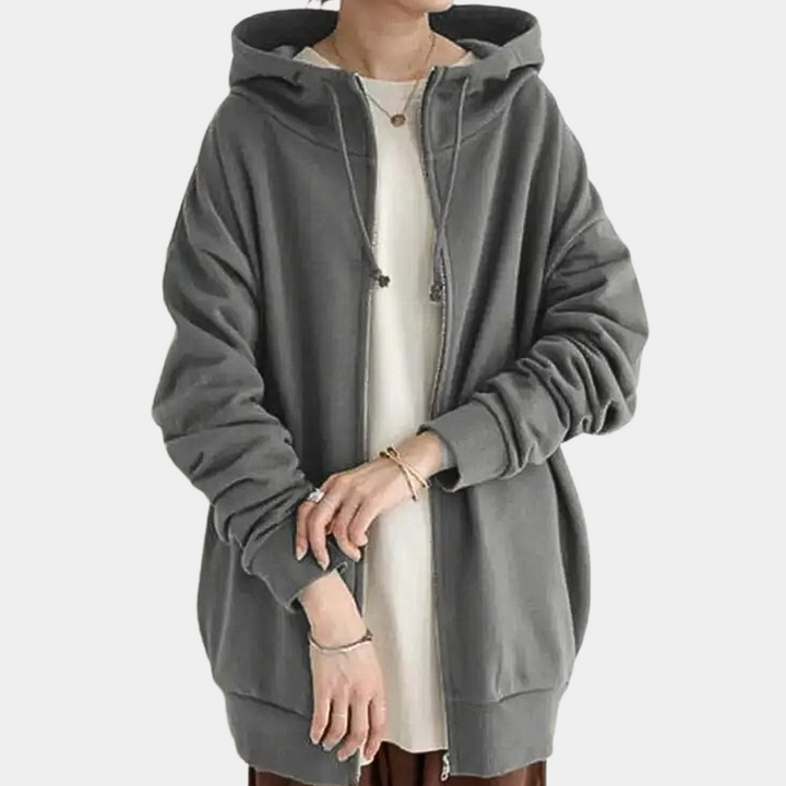 Elegant women's zip-up hoodie - perfect for any occasion!