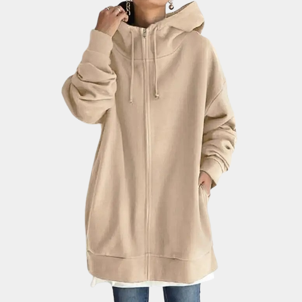 Elegant women's zip-up hoodie - perfect for any occasion!