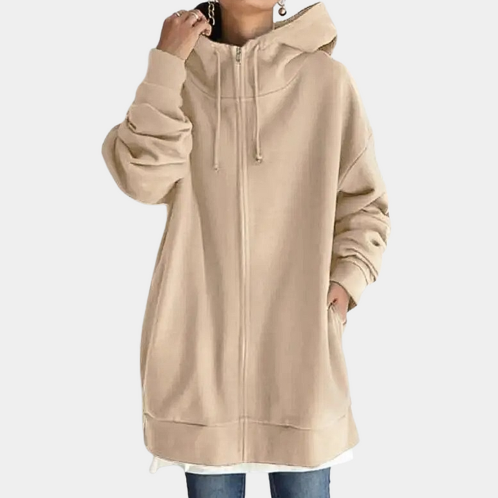 Elegant women's zip-up hoodie - perfect for any occasion!