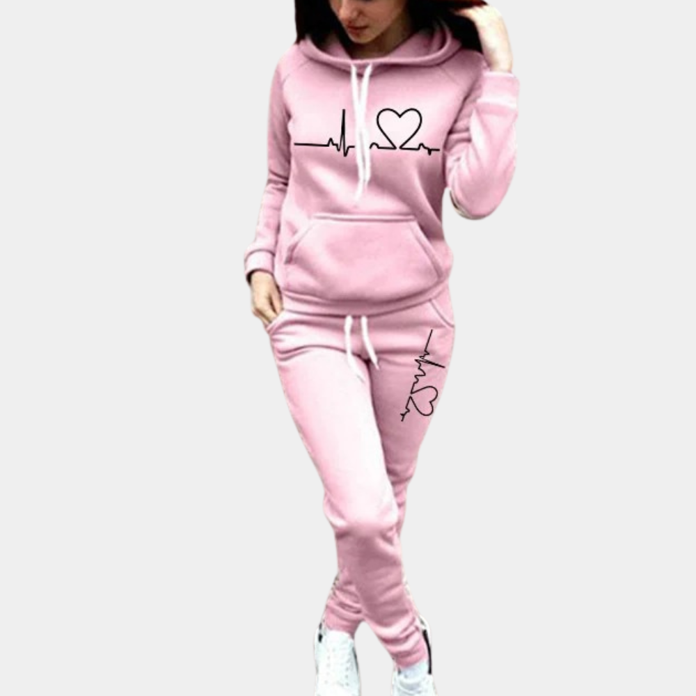 Elegant and on-trend hooded set for women
