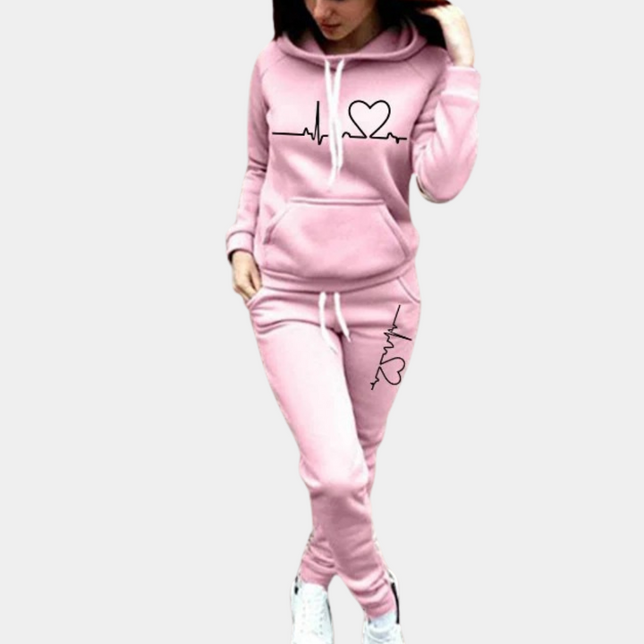 Elegant and on-trend hooded set for women