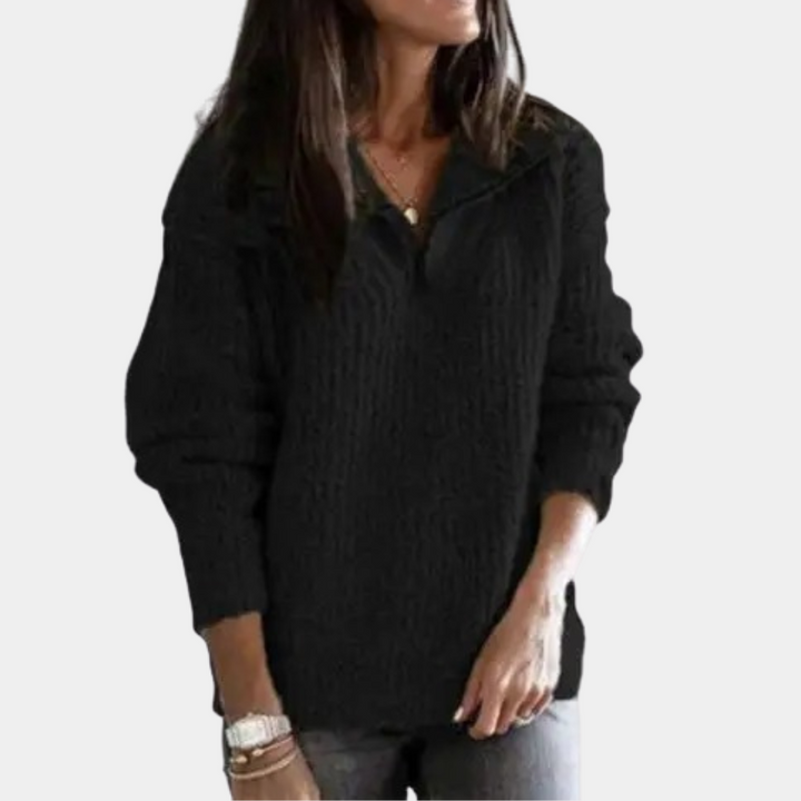 Adrianna - Stylish and comfortable women's jumper with fashionable zip