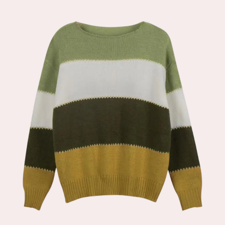 Stylish striped jumper for women - Claire