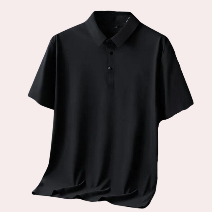 Men's Miguel luxury silk polo shirt: everyday elegance at its best