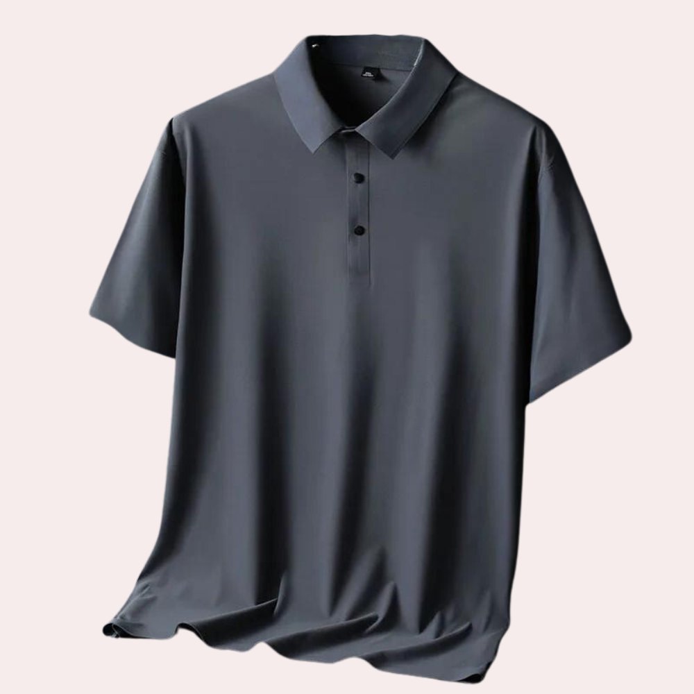 Men's Miguel luxury silk polo shirt: everyday elegance at its best