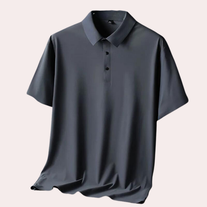 Men's Miguel luxury silk polo shirt: everyday elegance at its best