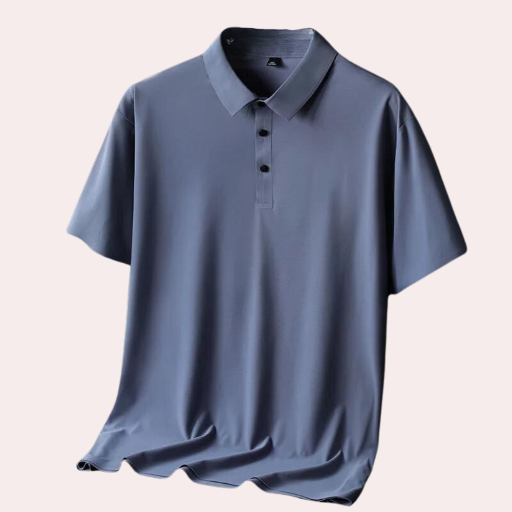Men's Miguel luxury silk polo shirt: everyday elegance at its best