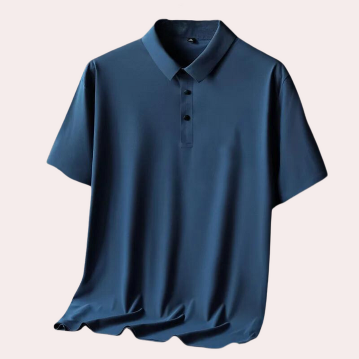 Men's Miguel luxury silk polo shirt: everyday elegance at its best