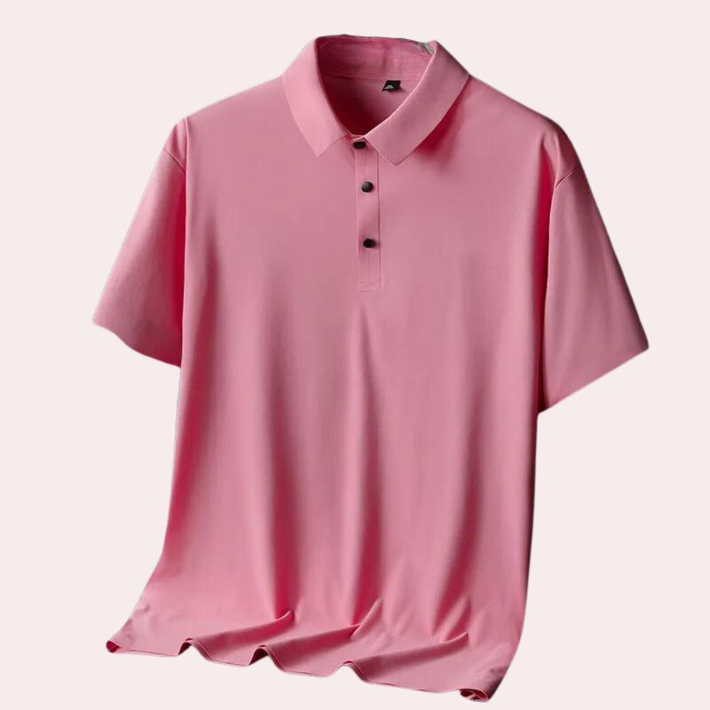 Men's Miguel luxury silk polo shirt: everyday elegance at its best
