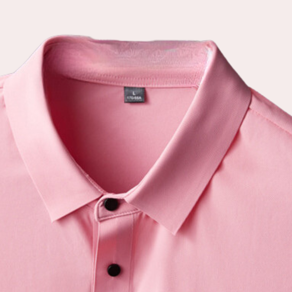 Men's Miguel luxury silk polo shirt: everyday elegance at its best