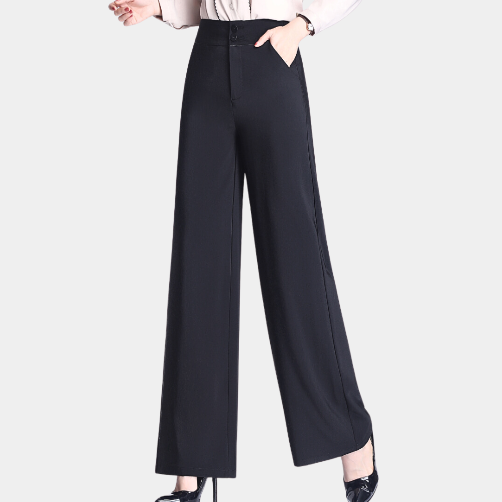 Stylish Veronica trousers with high rise and wide legs - perfect for the modern woman!