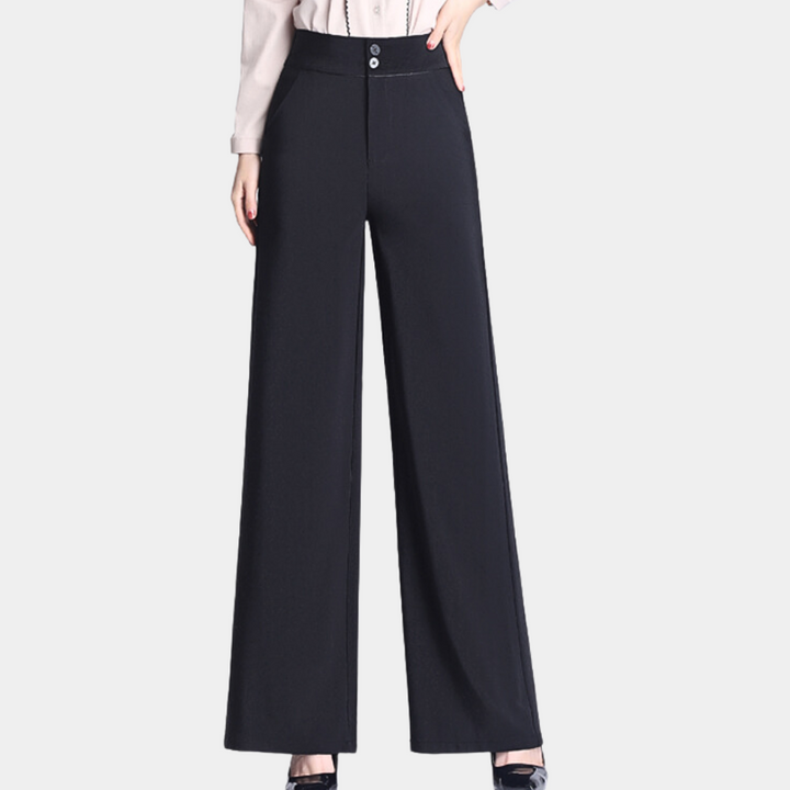Stylish Veronica trousers with high rise and wide legs - perfect for the modern woman!