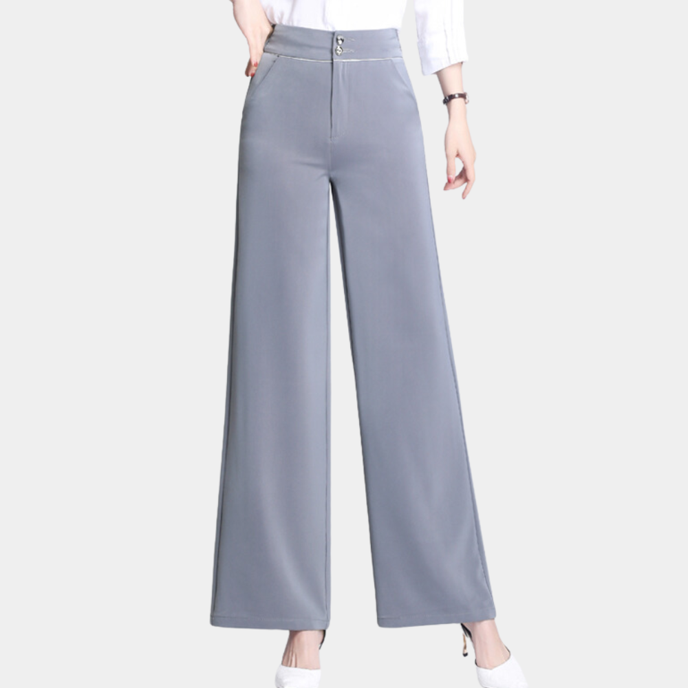 Stylish Veronica trousers with high rise and wide legs - perfect for the modern woman!