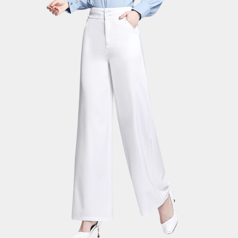 Stylish Veronica trousers with high rise and wide legs - perfect for the modern woman!
