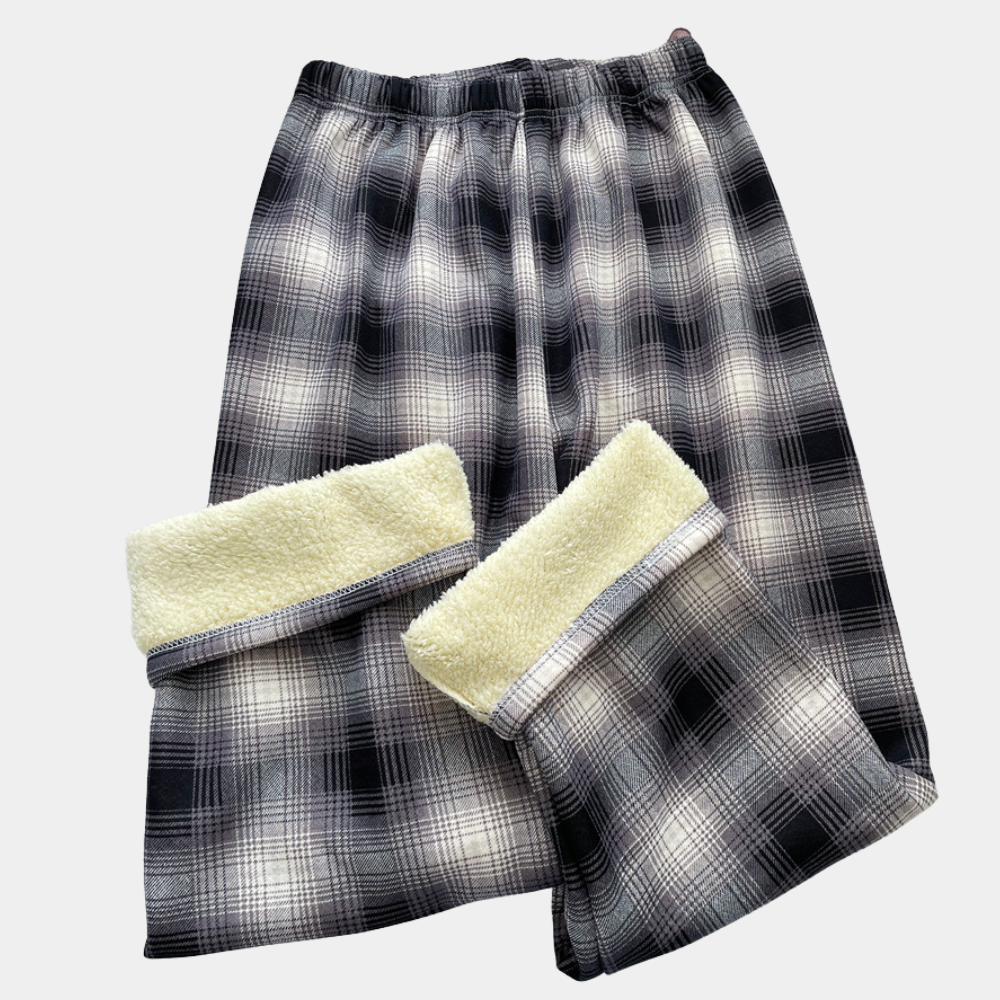 Valeria - Elegant and modern women's trousers in a fashionable checked pattern