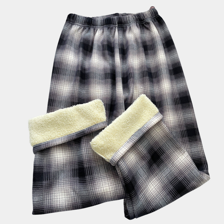 Valeria - Elegant and modern women's trousers in a fashionable checked pattern