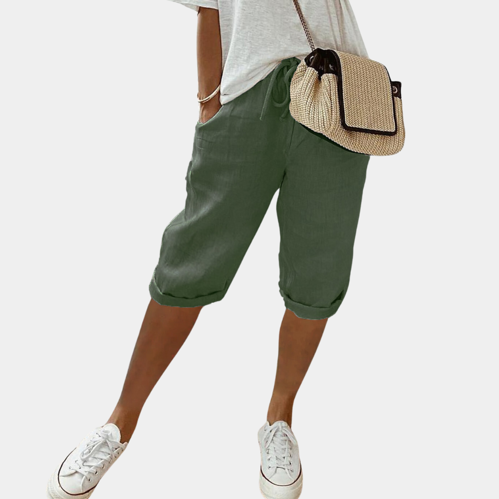 Stylish and comfortable men's short cut trousers - Stellan
