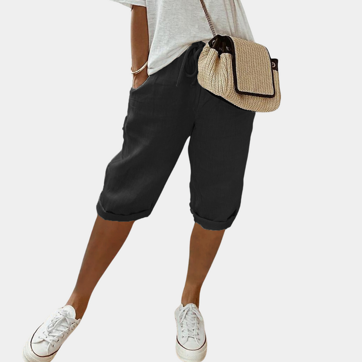 Stylish and comfortable men's short cut trousers - Stellan